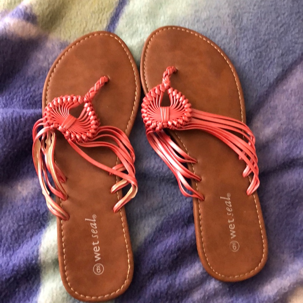 Coral Summer Sandals